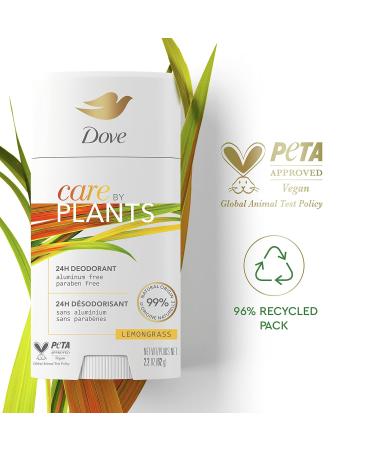 Dove Care by Plants Lemongrass Deodorant Stick 2.6 oz - 3 Pack | Aluminum-Free & Long-Lasting Protection - Buy Online on GoSupps.com