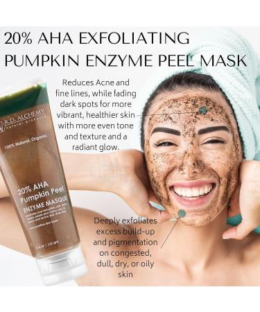 100% Natural AHA Exfoliating Pumpkin Enzyme Peel Masque - 10% Pumpkin & Papaya Enzymes 20% AHAs for Revived Firm & Bright Skin | Organic Skincare - Buy Online on GoSupps.com
