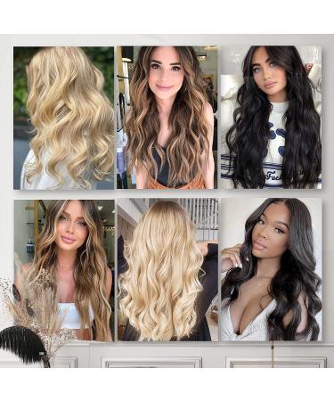 Buy Cheap Clip in Extensions - Long Wavy Synthetic Blonde Hairpiece Set | 4 Piece Ash Blonde & Natural Blonde for Women - Buy Online on GoSupps.com
