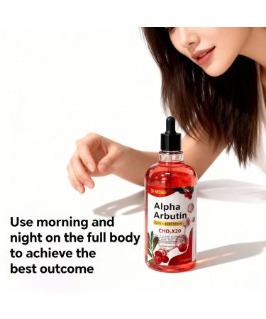 DR MEINAIER Alpha Arbutin Face & Body Serum with Hyaluronic Acid for Smooth Soft & Supple Skin Moisture Firming & Texture Care for Face Neck & Body 500ml - Buy Online on GoSupps.com