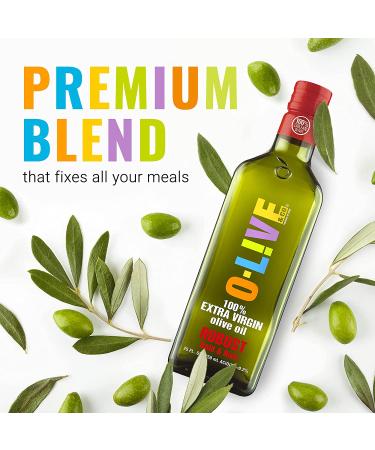 O-Live & Co. Robust First Cold-Pressed Extra Virgin Olive Oil - Gold Medal Awarded - Estate Grown - Bold Flavor - 25 Fl Oz - Perfect for Cooking and Baking - Buy Online on GoSupps.com