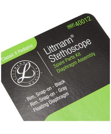 3M Littmann Classic II Pediatric Stethoscope Spare Parts Kit - Diaphragm Assembly 40012, Black - Buy Online on GoSupps.com