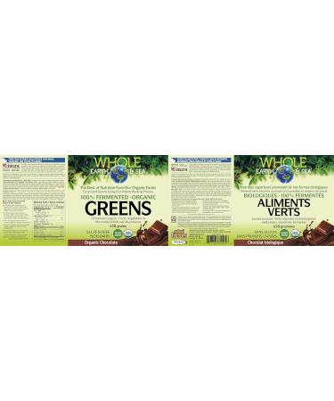 Natural Factors Whole Earth & Sea Greens Organic Chocolate Flavour 438g Powder 100% Fermented and Organic 6 g of Plant Protein per serving Vegan-Friendly Supports Active Healthy and Sustainable Lifestyle - Buy Online on GoSupps.com