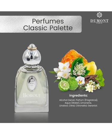 Dumont BOROUJ SPIRITUS - 85ml - Unisex Perfume for Men & Women - Long Lasting Cologne Mist & Body Spray with Aromatic Floral Amber & Musk Fragrance - for Him & Her - Buy Online on GoSupps.com