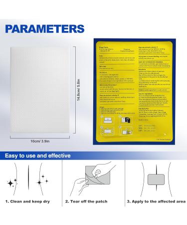 4% Lidocaine Maximum Strength Pain Relief Gel Patches with Auxiliary Patches for Neck Back Knee Joint Ache Muscle Soreness 3.9 x 5.5 32-Count Box NDC:83559-010-01 32 Patches - Buy Online on GoSupps.com