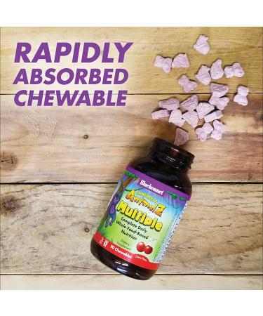 Bluebonnet Nutrition Rainforest Animalz - Cherry Flavor Complete Daily Nutrition Chewables (180 Count) - Buy Online on GoSupps.com
