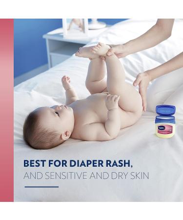 Vaseline 100% Pure Petroleum Jelly Baby 13 Ounce (Pack of 2) - Dermatologist Recommended Skin Protectant for Diaper Rash & Chafed Skin - Buy Online on GoSupps.com