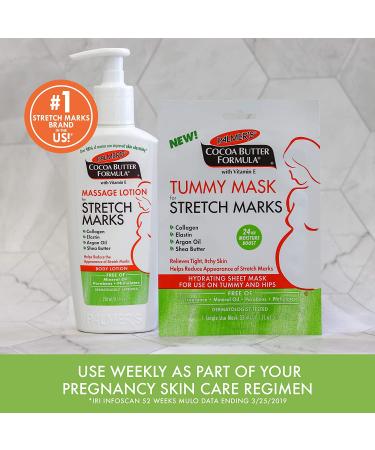 Palmer's Cocoa Butter Tummy Mask for Stretch Marks | Single Use (1.1 fl oz) - Buy Online on GoSupps.com