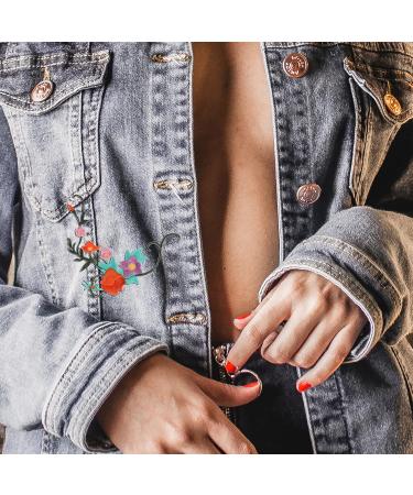 24 Pcs Floral Cloth Stickers Iron on Patches Bag Flower Patches Flower Embroidery Patches Fine Dress 1x3pcs 12X4.5cmx3pcs - Buy Online on GoSupps.com