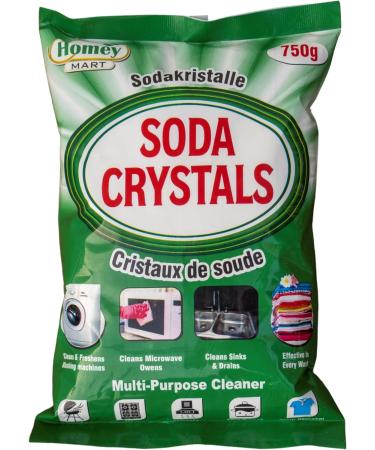 Pack of 3 x Soda Crystals 750g Multipurpose Cleaner Clothes Washing Cleans Washing Machine Sinks & Drains Blockage-free Laundry Water Softener Stain Remover - Buy Online on GoSupps.com