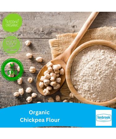 Organic Chickpea Flour 1kg | Certified Organic by Fenbrook Organic - Buy Online on GoSupps.com