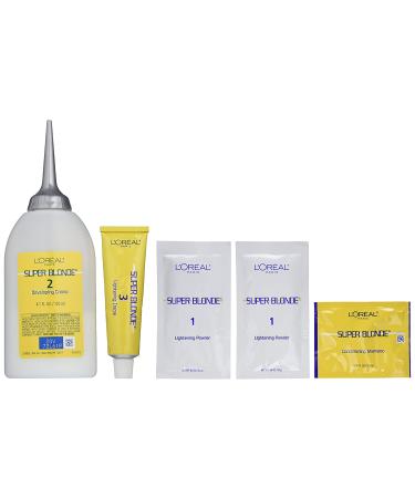 L'Oreal Paris Super Blonde Creme Lightening Kit - 200 Bleach Blonde - Buy Online on GoSupps.com