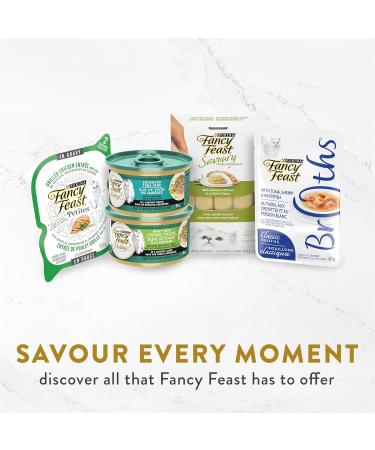 Fancy Feast Creamy Broths Collection Cat Food Complement Variety Pack 3 Flavours - 40 g Pouch (12 Pack) Creamy Broths Variety 12 - Buy Online on GoSupps.com