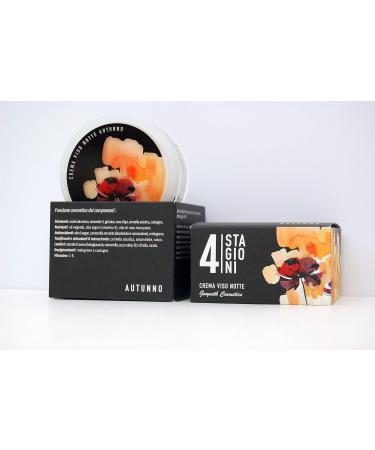  Gwyneth cosmetics Night Face Cream 50 ml AUTUNNO POMEGRANATE and CASTAGNA HYALURONIC ACID 100% Natural 100% made in Italy- couperose-delicate and sensitive skins - Without Mineral Eyes Siliconi Parabeni - Buy Online on GoSupps.com