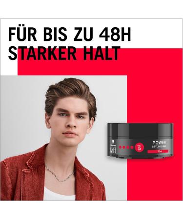 Schwarzkopf Taffel Styling Wax Power - 8x75ml | Vegan Hair Wax for Strong Hold 48 Hour Style | International Shipping Available - Buy Online on GoSupps.com