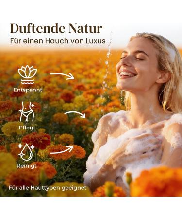  Dungl Schmied Solid Calendula Soap - Natural Soap No Palm Oil - Care Soap for All Skin Types - Gentle Handmade Exfoliating Soap - Natural Scent Soap Bar - Buy Online on GoSupps.com