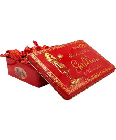 Chocolate lady kisses "Baci Gallina" - TIN BOX 750gr Piedmontese artisanal excellence chocolate biscuits - Buy Online on GoSupps.com
