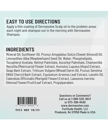 Dermasolve Psoriasis Scalp Oil (2-Pack) - Seborrheic Dermatitis & Dandruff Relief - Moisturizing and Conditioning Formula to Prevent Itching and Flaking - 4 Ounces Each (Pack of 2) - Buy Online on GoSupps.com