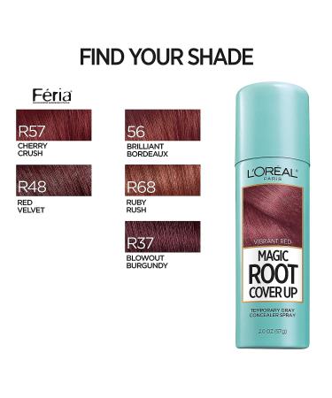 L'Oreal Paris Magic Root Cover Up Temporary Concealer Spray - Bright Red - 2 Oz - Vibrant Red - 1 Count - Buy Online on GoSupps.com