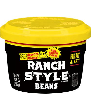 Ranch Style Pinto Beans Microwavable Cups, 7.25 oz. (Pack of 12)