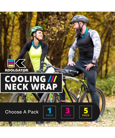 KOOLGATOR Cooling Neck Wrap Cold Gel Ice Wrap for Neck  Face & Shoulders - Cooling Bandana for Women  Men & Kids (One Size  Water Drops  3) Water Drops 3.0 - Buy Online on GoSupps.com
