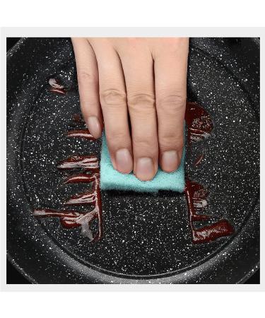 LAKEINX Pan 24 CM Maifan Stone Wok Frying Pan with Glass Lid Deepening Frying Pan for Induction Cooker Gas Stove - Buy Online on GoSupps.com