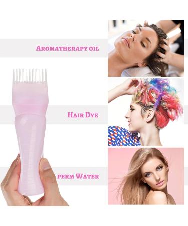 2pcs Pink Root Comb & Oil Applicator Bottle for Hair Treatment at Home - Buy Online on GoSupps.com