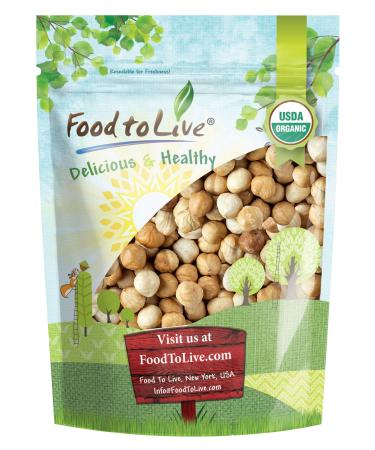 Organic Blanched Roasted Hazelnuts, 1 Pound  Non-GMO, Dry Roasted Filberts, No Skin, Whole Nuts, Unsalted, Kosher, Vegan, Bulk. Keto Snack. Great for Baking, Salads, and Granola. 1 Pound (Pack of 1) - Buy Online on GoSupps.com