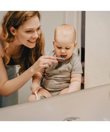 Moonkie Baby Finger Toothbrush Tongue Cleaner Kit | 3 Months + | 2 Pcs (Blush) - Buy Online on GoSupps.com