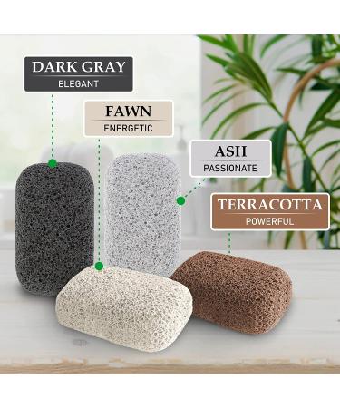 Pumice Stone for Feet - Natural Foot Scrubber for Callus Removal - Foot Exfoliator and Shower Scrubber - Vulcan Pumice Stone - Buy Online on GoSupps.com