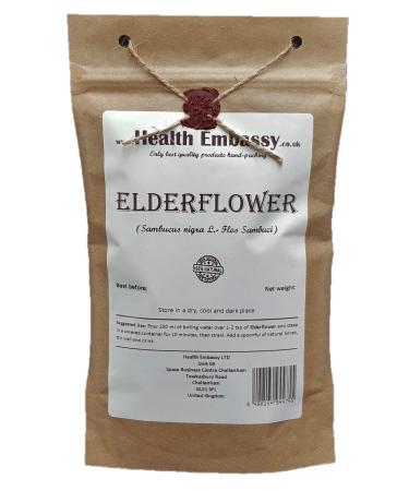 Health Embassy Elderflower/Fleurs De Sureau (Sambucus Nigra L.) Loose Herbal Tea (100g)