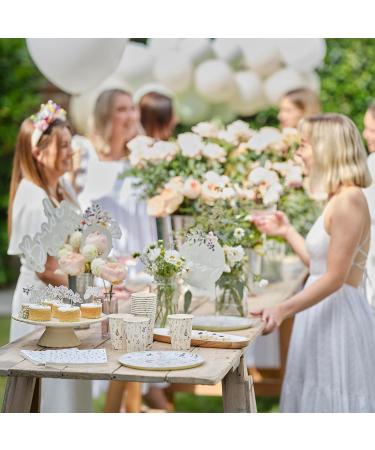 Ginger Ray Gold Flower String Band - Bride to Be Headband with Artificial Flowers for Hen Party - Buy Online on GoSupps.com