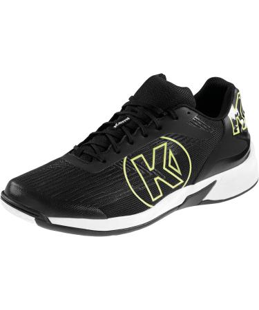 Kempa Unisex Attack Three 2.0 Sneaker | Breathable Handball Jogging & Outdoor Leisure Shoes in Black | Available in 41 EU - International Shipping - Buy Online on GoSupps.com