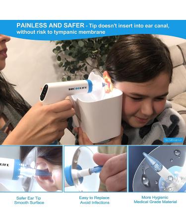 BOCOOLIFE Electric Ear Irrigation Kit - Ear Wax Removal System with 4 Pressure Levels, 12 Ear Tips & Basin - Ear Cleaner for Adults - Buy Online on GoSupps.com