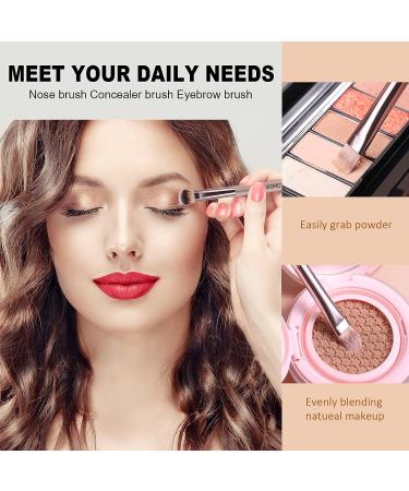ZOREYA 15-Piece Professional Makeup Brush Set - Synthetic Brushes for Foundation, Concealer, Eyeshadow, and Blush - Champagne Gold - Buy Online on GoSupps.com