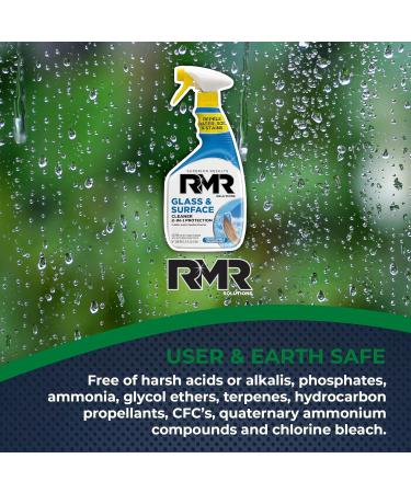 RMR 2-in-1 Glass & Surface Cleaner with Repellent - Streak-Free Multi-Surface Treatment for Water Spots Soil & Stains - 32 oz Spray Bottle - International Shipping Available - Buy Online on GoSupps.com