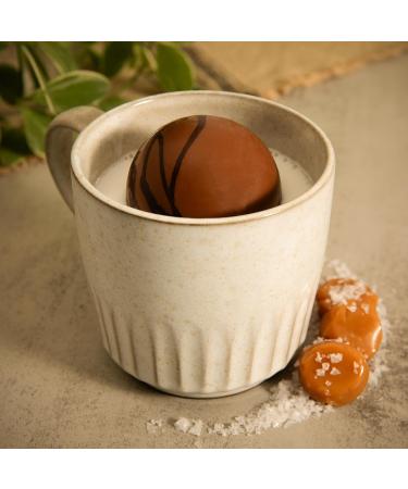 GNAW Marvellours Mixed Luxury Hot Chocolate Bomb Gift Set - 3 Delicious Flavours: Salted Caramel Milk Chocolate and Orange - Chocolate Bombs Filled With Mini Marshmallows - Buy Online on GoSupps.com