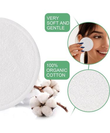 ARKneed 20 Pack Cotton Pads - Reusable Eco-Friendly Bamboo Face Cleaning Pads with Dedicated Laundry Mesh Bag for Day-Night Makeup Removing 20 Count (Pack of 1) - Buy Online on GoSupps.com