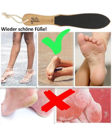Robin Goods Hornhauttraspel Foot File - Coarse & Fine Wooden Corn Remover | Eco-Friendly Plastic-Free Packaging | Effective Callus & Corn Removal Tool (1 Piece) - Buy Online on GoSupps.com