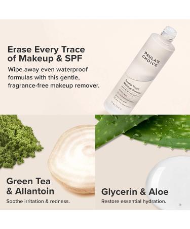 Paula's Choice Gentle Touch Oil-Free Waterproof Makeup Remover 4.3 oz - Aloe & Green Tea, Non-Irritating - Buy Online on GoSupps.com