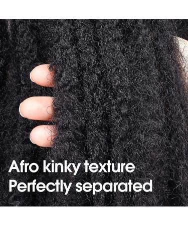 ToyoTress 14 Marley Hair Crochet Braids - 6 Pack Natural Black (1B) Afro Kinky Curly Synthetic Extensions - Buy Online on GoSupps.com