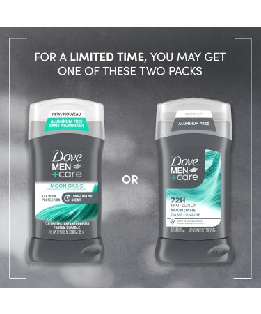 Dove Men+Care Aluminum-Free Deodorant Moon Oasis 4 Count for a Long-Lasting Scent with 72H Odor Protection 3.0 oz - Buy Online on GoSupps.com