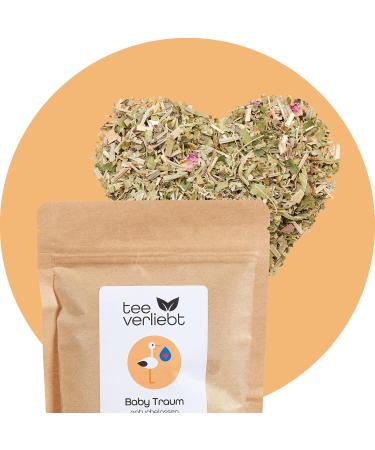 teeverliebt Baby Dream - 100% Organic Herbal Tea with Lady's Mantle Blackberry Leaves & Rosemary | 60g - Natural Sleep Aid for Babies - Buy Online on GoSupps.com