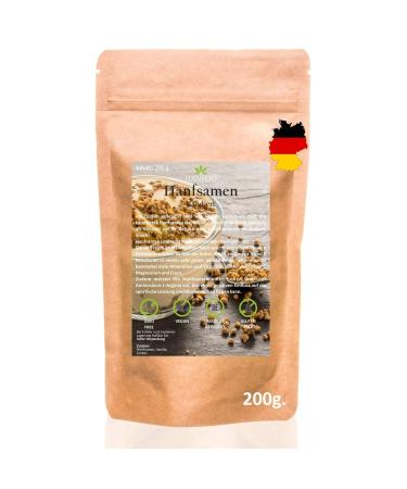 Candied hemp seeds 200g from Germany - additive for smoothies muesli ice cream and desert vegan - Buy Online on GoSupps.com