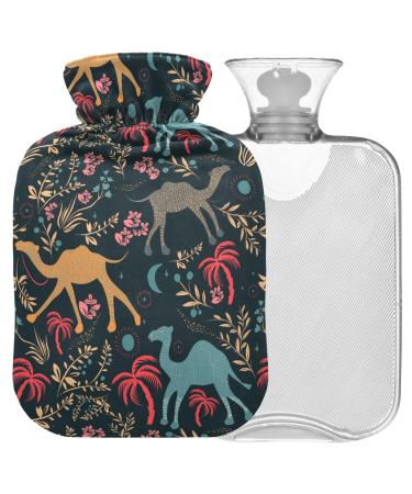 Naanle animal camel hot water bottle with reference warm and cold therapy Transparent hot water bottle 1l warm steadel for bed hand feet heat pain relief