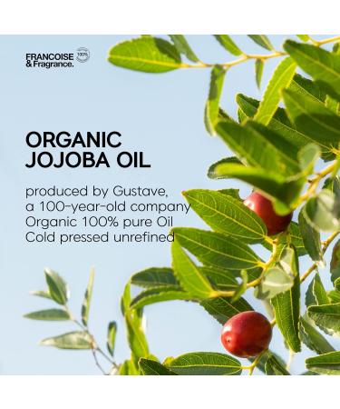 Francoise K-beauty Organic Virgin Jojoba Oil Ampoule 1.6fl oz | 100% Pure Cold Pressed Moisturizer for Eczema & Sensitive Skin - Buy Online on GoSupps.com