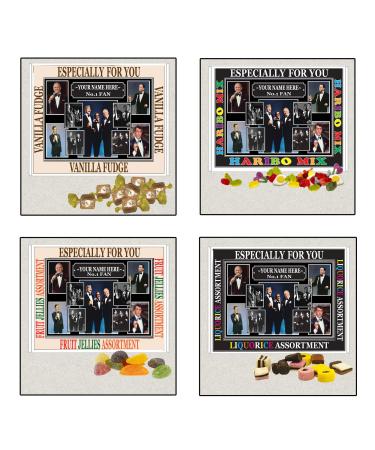 50s Crooners Celebrity Music Icon Personalised Boxed Sweets Gift Present Choice of Sweets