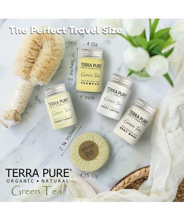 Hotel Amenities Bulk Set - Terra Pure Soaps & Toiletries | 1oz Shampoo, Conditioner, Body Wash, Lotion & 1.25oz Bar Soap | 75 Pieces - Perfect for Hotels - Buy Online on GoSupps.com