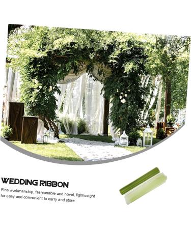 STOBOK 1 roll Prop Gauze Handrail Ribbon Decor Craft Stair Decorative Mesh Tulle Diy Dress Party Wedding 0.01X49X3000CM Green - Buy Online on GoSupps.com