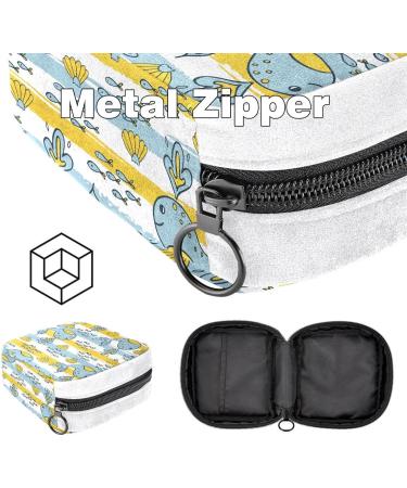 Animal Whale Fish Period Pad Storage Bag - GIAPB Sanitary Napkin and Tampon Makeup Pouch Color1116 - Buy Online on GoSupps.com